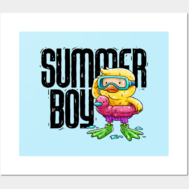 Summer Boy Wall Art by OmPanPan